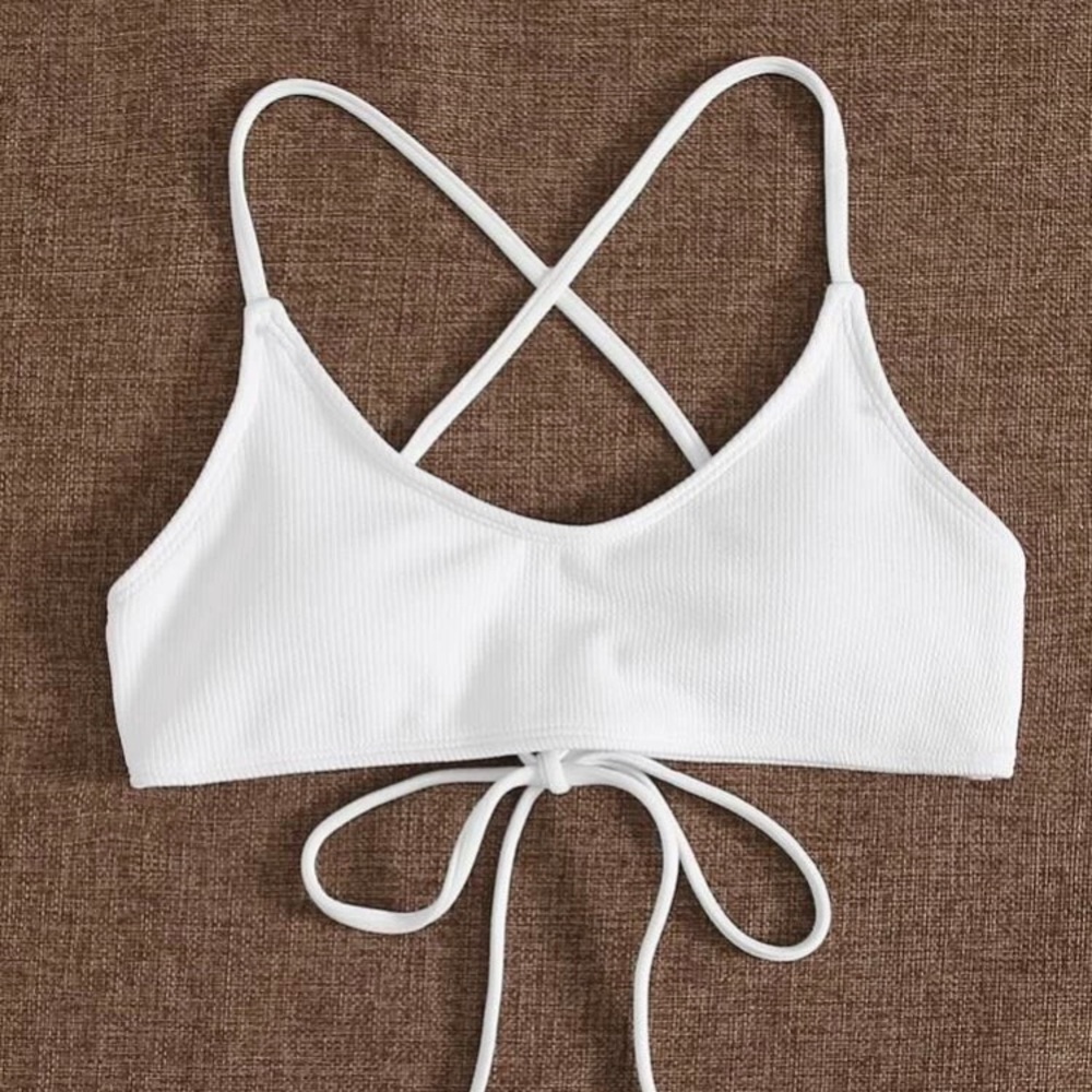NWT WHITE BIKINI TOP